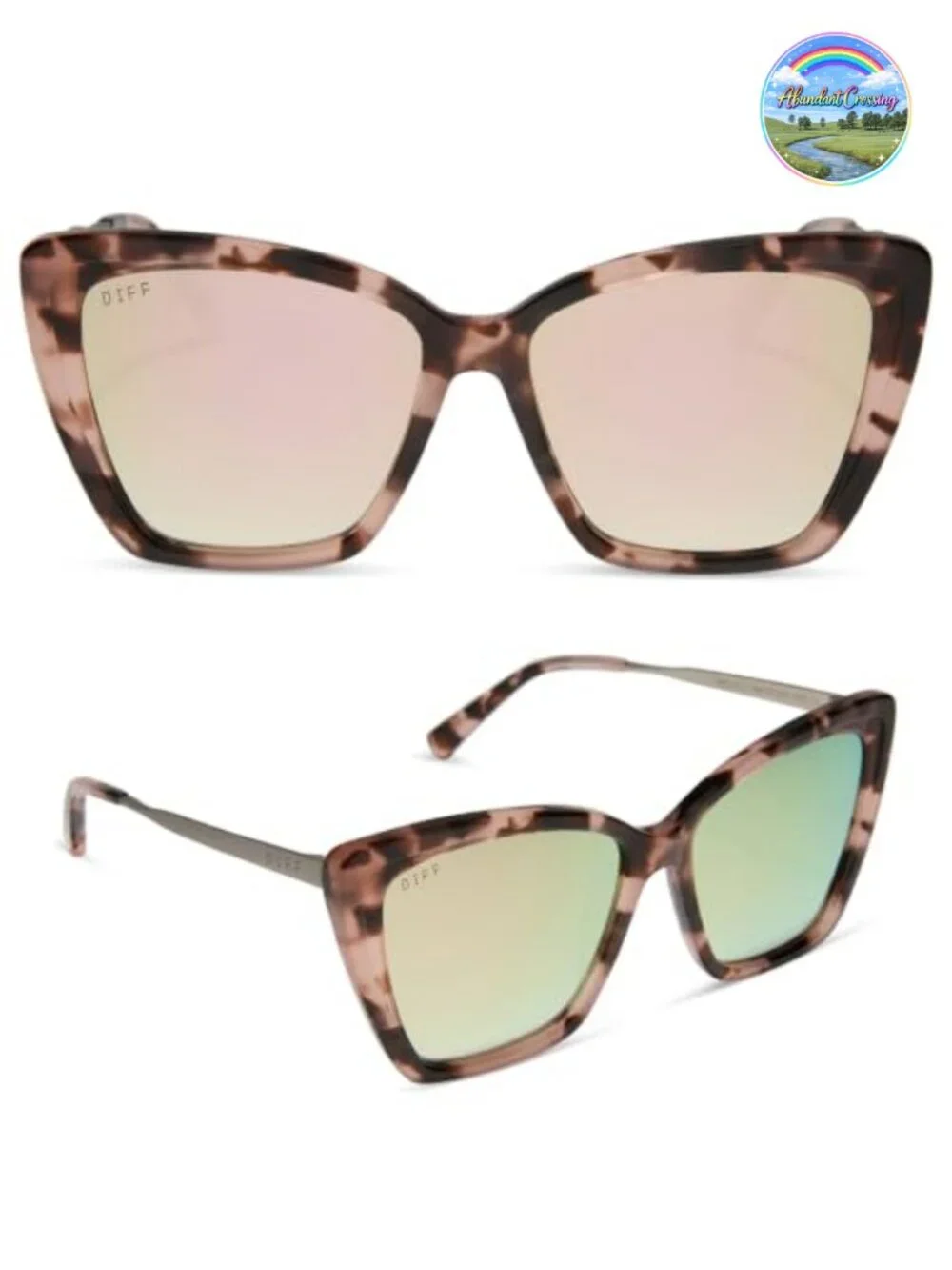 Oversized Cat Eye Polarized Sunglasses Acetate UV Protection
